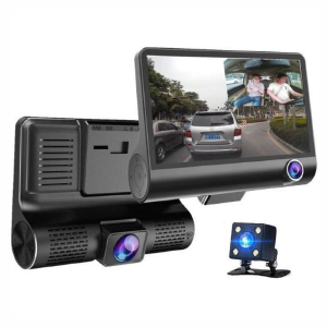 CAMERA GRAVADOR DE VIDEO VEICULAR 3 LENTES FULL HD 1080 LOTUS LT-A640