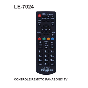 CONTROLE REMOTO COMPATIVEL P/ TV PANASONIC LELONG LE-7024 (24)
