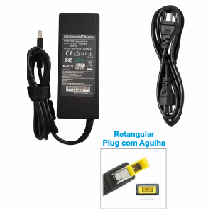 FONTE CARREGADOR NOTEBOOK COMPATIVEL LENOVO 20V 4,5A  TIPO USB 90W  (B)