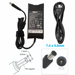 FONTE CARREGADOR NOTEBOOK COMPATIVEL DELL 19,5V 3,34A 7,4X5,0MM  (A)