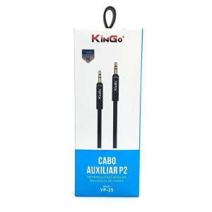 CABO P2 / P2 AUXILIAR STEREO EMBORRACHADO KINGO YP-25