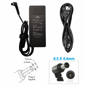 FONTE CARREGADOR NOTEBOOK COMPATIVEL SONY 19V 4,74A 6,5X4,4MM GRASEP D-SY90A