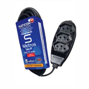 EXTENSÃO 5M 2P+T NATCON