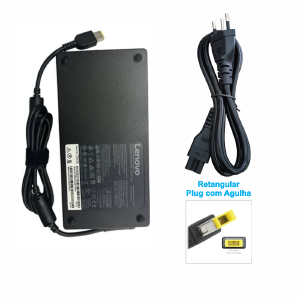 FONTE CARREGADOR NOTEBOOK COMPATIVEL LENOVO GAMER 20V 11,5A TIPO USB QUADRADO 230W (A)