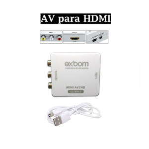 CONVERSOR AV (RCA) P/ HDMI AV2HD EXBOM CC-AH10
