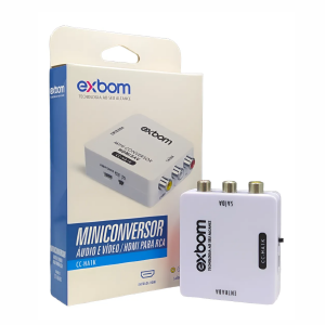 CONVERSOR HDMI P/ AV (RCA) HDMI2AV EXBOM CC-HA1K