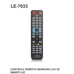 CONTROLE REMOTO COMPATIVEL P/ TV SAMSUNG 3D LELONG LE-7033 (40)
