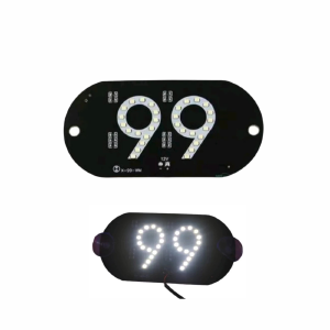PLACA 99 LED BRANCO