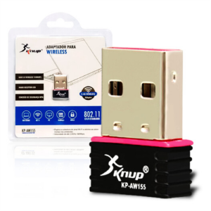 ADAPTADOR USB WIRELESS 2,4GHZ KNUP KP-AW155