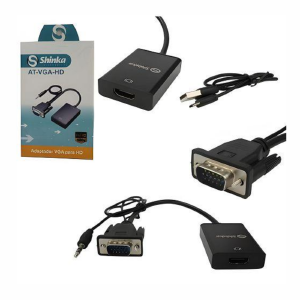 CABO CONVERSOR VGA P/ HDMI C/ AUDIO SHINKA AT-VGA-HD