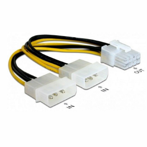 CABO ADAPTADOR PCI-E 8 PINOS / 2 MOLEX DEX CM-12