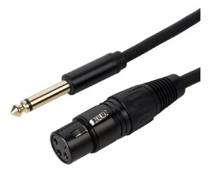 CABO P10 / XLR MONO MICROFONE 5 METROS