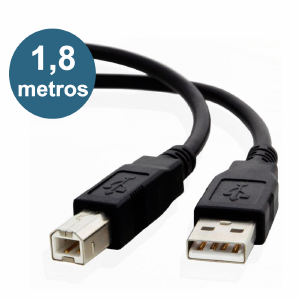 CABO USB 2.0 IMPRESSORA 1,8 METROS C/FILTRO DEX C-20