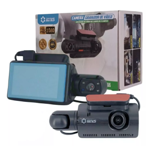 CAMERA GRAVADOR DE VIDEO VEICULAR 2 LENTES FULL HD 1080 LOTUS LT-A830