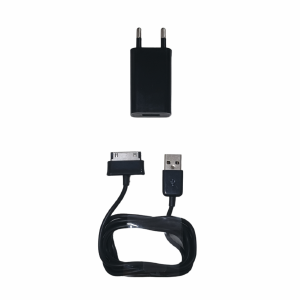CARREGADOR DE TOMADA IPAD 8 / 6 / PLUS / GALAXY TAB 10.1 / 10 / 8.9 / 7.0 - F3 CR-GX QH-C910 PRETO