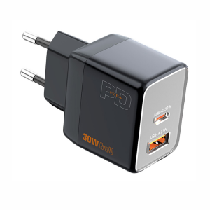 CARREGADOR DE TOMADA PD 1 USB-C 30W / 1 USB-A 27W EZRA EZ-P25