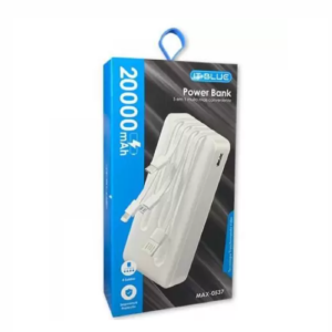 CARREGADOR PORTÁTIL POWER BANK 20000MAH IT-BLUE MAX-0537 BRANCO