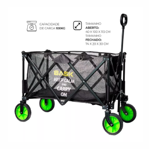 CARRINHO RETRÁTIL STARWALKER BASK H00050 PRETO