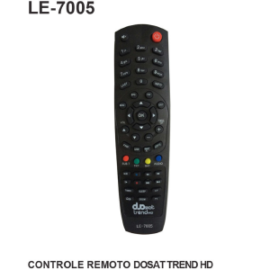 CONTROLE REMOTO P/ RECEPTOR COMPATIVEL DUOSAT TREND HD LELONG LE-7005 (32)