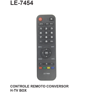 CONTROLE REMOTO P/ RECEPTOR COMPATIVEL H-TV LELONG LE-7454 (50)