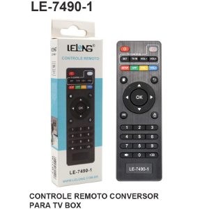CONTROLE REMOTO P/ RECEPTOR COMPATIVEL TV BOX LELONG LE-7490-1 (26)
