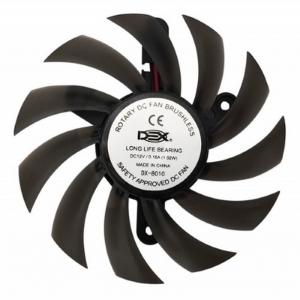 COOLER PLACA DE VIDEO 75MM PRETO DX-8010
