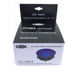 COOLER PROCESSADOR INTEL 115X C/ 6 LED AZUL DEX DX-9005