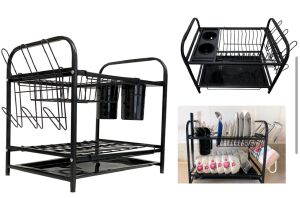 ESCORREDOR DE LOUÇA C41,5XL28,5XA37CM CF-06 INOX E PLASTICO