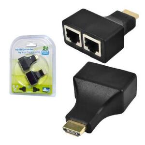 EXTENSOR HDMI 1080P / 3D / 30 METROS / RJ45 CAT5 / CAT6 F3 JC-EX-RJ45