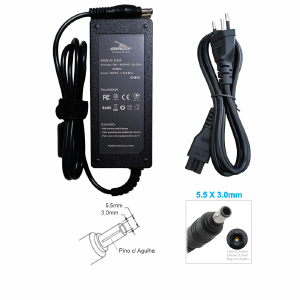 FONTE CARREGADOR NOTEBOOK COMPATIVEL SAMSUNG 19V 3,16A 5,5X3,0MM GRASEP D-520