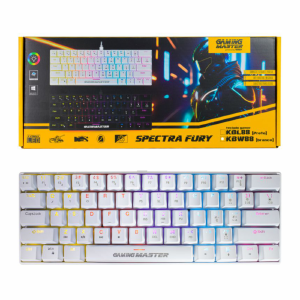 TECLADO USB GAMER MECANICO SPECTRA FURY WHITE K-MEX KBW88 RGB