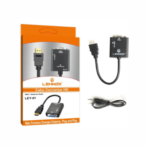 CABO ADAPTADOR HDMI P/ VGA COM AUDIO LEHMOX LEY-01