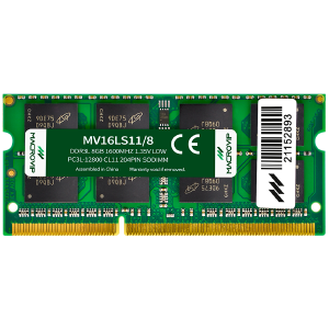 MEMORIA NOTE DDR3L 8GB 1600MHZ MACROVIP 1,35V MV16LS11/8 X
