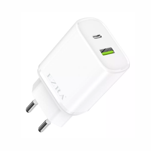 CARREGADOR DE TOMADA PD25W 1 USB-C / 1 USB-A EZRA EZ-P34