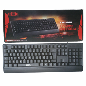 TECLADO USB MULTIMIDIA DEX LTK-665