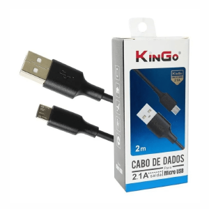 CABO DE DADOS USB / MICRO USB V8 (2 METROS) KINGO