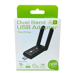 ADAPTADOR USB WIRELLES 2,4GHZ / 5GHZ 1300MBPS AC1300 UAC27D